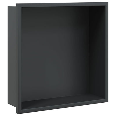 Vidaxl Shower 32x32x9 cm in acciaio inossidabile nero