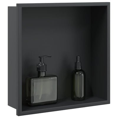 Vidaxl Shower 32x32x9 cm in acciaio inossidabile nero