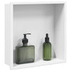 Vidaxx nicho de ducha 32x32x9 cm acero inoxidable blanco mate