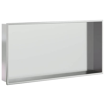 Vidaxl Shower 62x32x9 cm in acciaio inossidabile color argento spazzolato