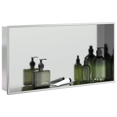 Vidaxl Shower 62x32x9 cm in acciaio inossidabile color argento spazzolato