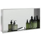 Vidaxl Shower 62x32x9 cm de acero inoxidable de color plateado