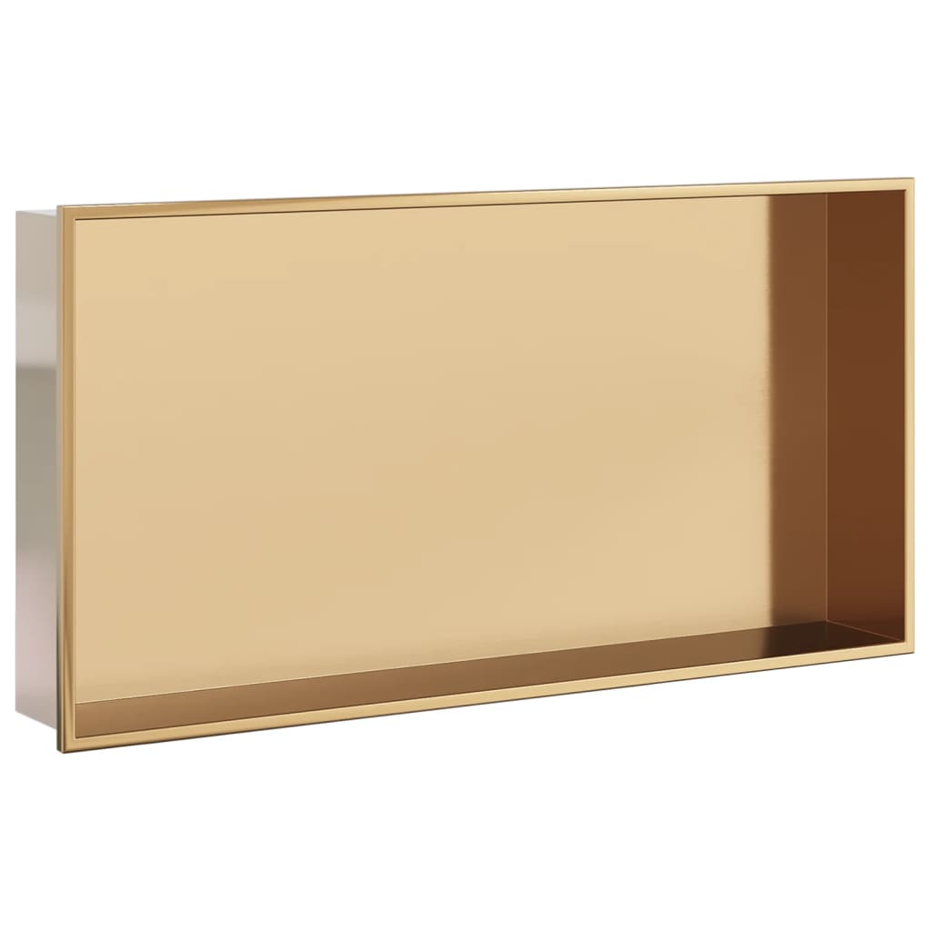Nicchia doccia Vidaxx 62x32x9 cm acciaio inossidabile spazzolato color oro