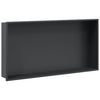 Vidaxl douchenis 62x32x9 cm roestvrijstaal matzwart