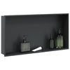 Vidaxl douchenis 62x32x9 cm roestvrijstaal matzwart
