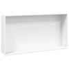 Vidaxx nicho de ducha 62x32x9 cm acero inoxidable blanco mate