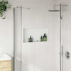 Vidaxx nicho de ducha 62x32x9 cm acero inoxidable blanco mate