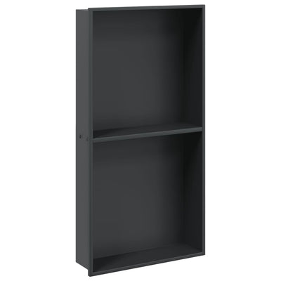 Vidaxl Shower 32x62x9 cm de acero inoxidable negro mate negro