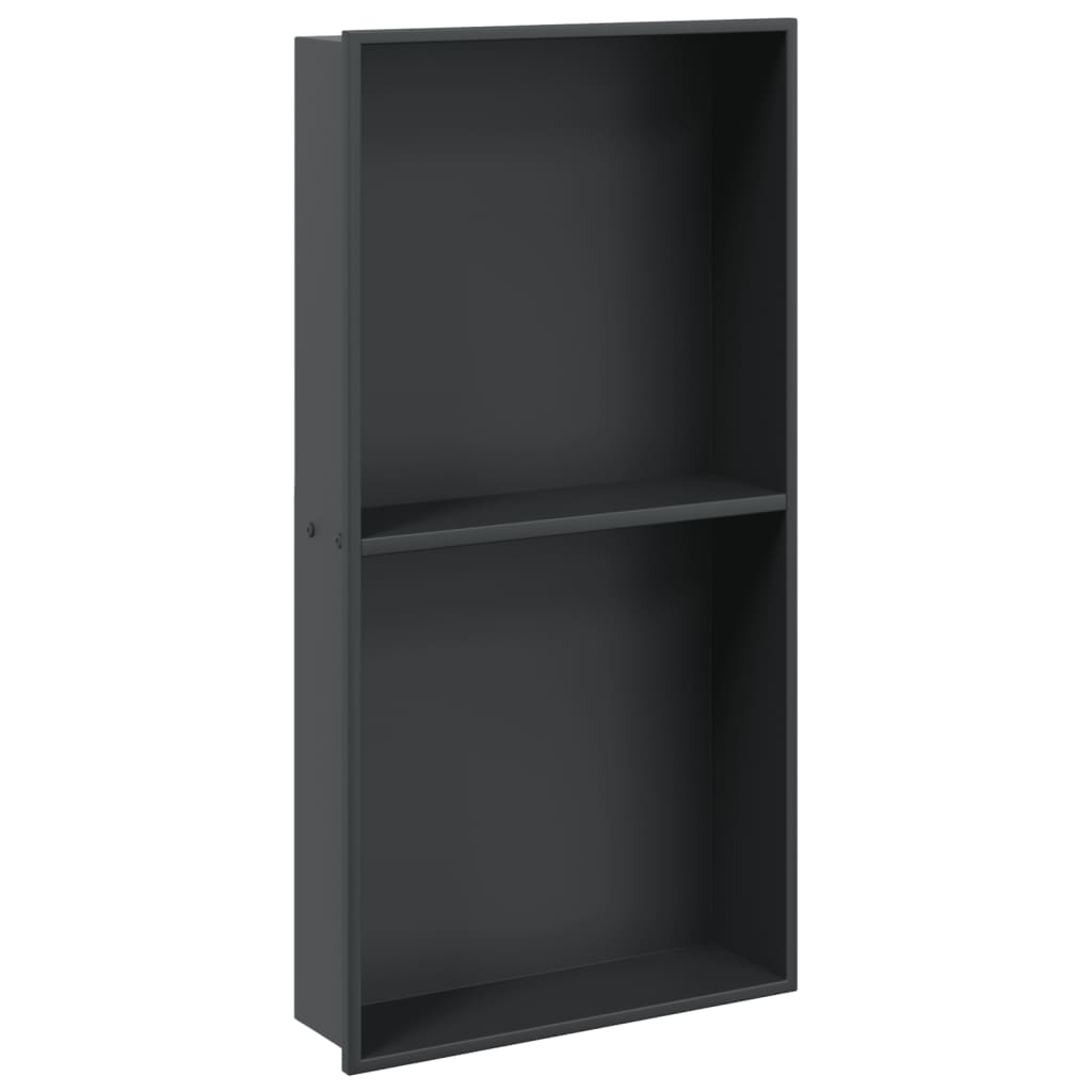 Vidaxl Shower 32x62x9 cm in acciaio inossidabile nero
