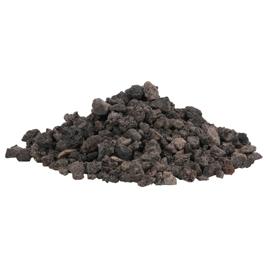 Vidaxl Lava Stones 25 kg 1-2 cm Negro