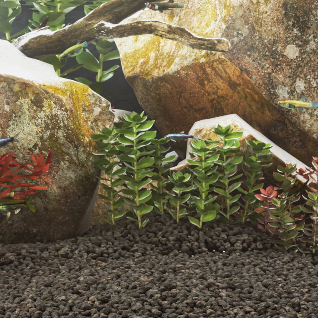 Vidaxl Lava Stones 25 kg 1-2 cm Negro
