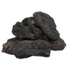 Vidaxl Lava pietre 25 kg 10-30 cm nero