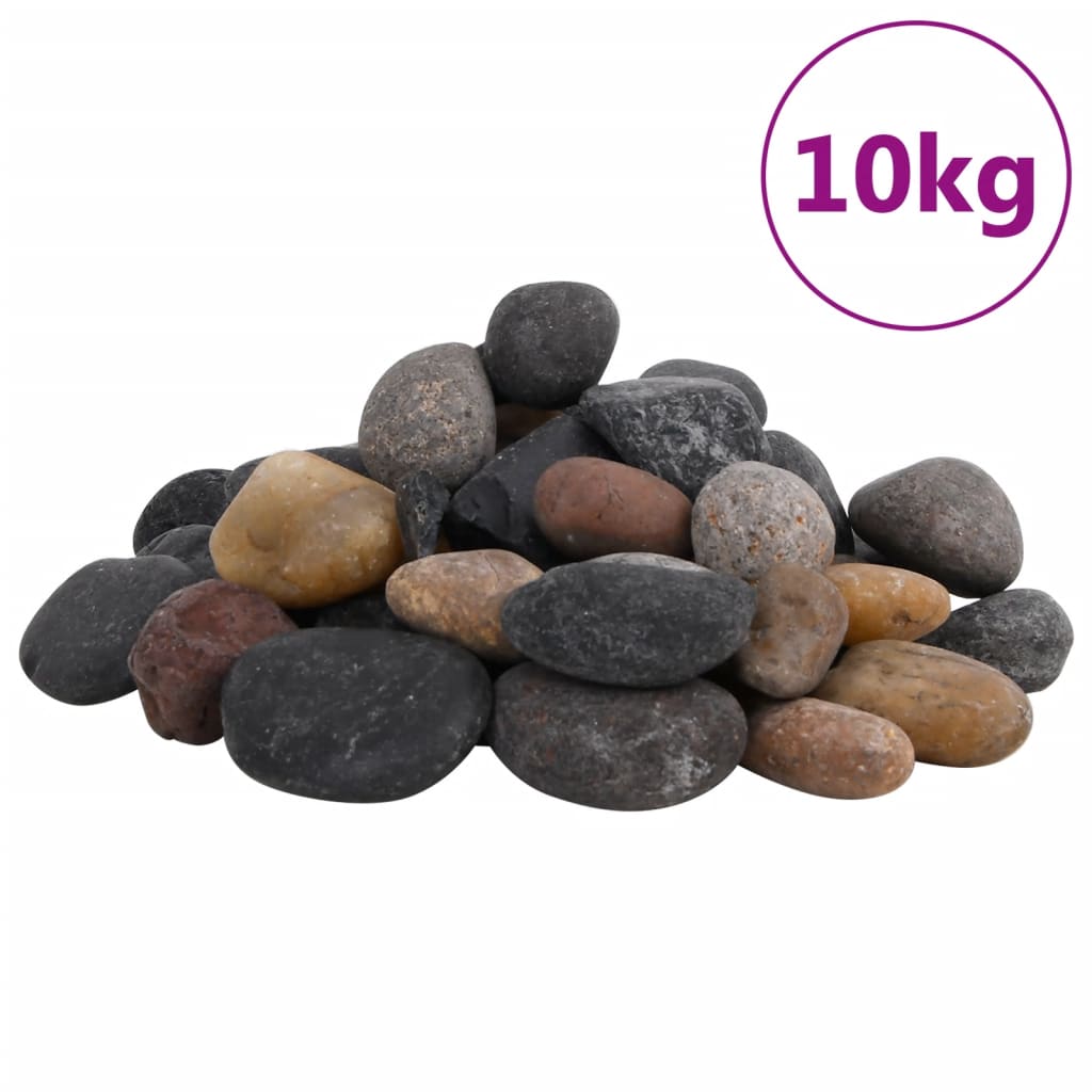 Ciottoli Vidaxl lucidi 5-8 cm 10 kg multicolori