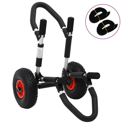 Carrello sup Vidaxl per tavola da surf pieghevole 45 kg in alluminio