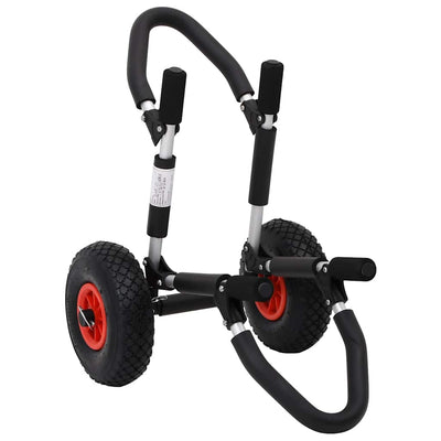 Carrello sup Vidaxl per tavola da surf pieghevole 45 kg in alluminio