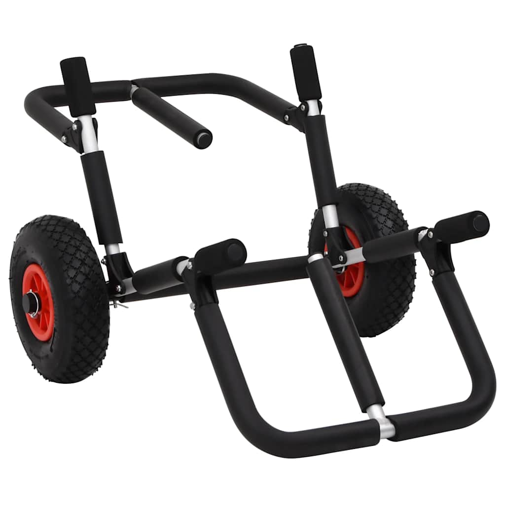 Vidaxl Sup Trolley per 2 tavole da surf alluminio pieghevole 90 kg