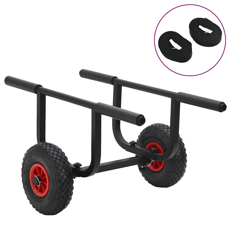 Carrello per kayak VidaXL 90 kg in alluminio