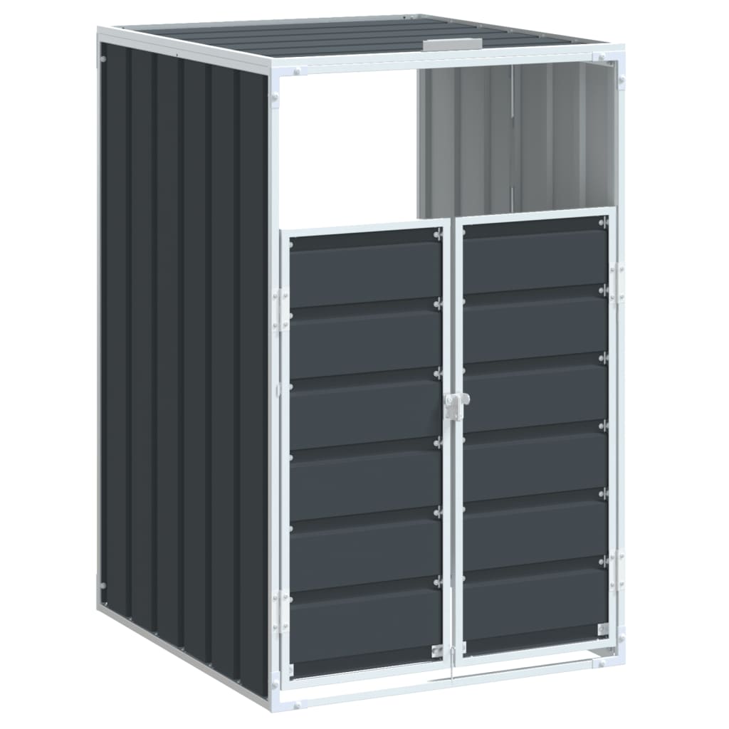 Archiviazione contenitore Vidaxl per 1 contenitore 72x81x115 cm Antracite in acciaio