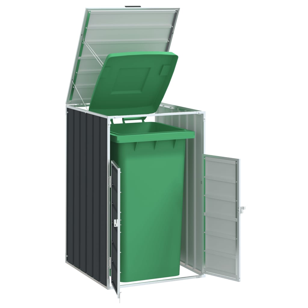 Archiviazione contenitore Vidaxl per 1 contenitore 72x81x115 cm Antracite in acciaio