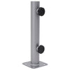 Vidaxx base de sombrilla para poste ø32 34 38 mm acero plateado
