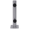 Vidaxl parasolvoet voor ø32 34 38 mm stok staal zilverkleurig