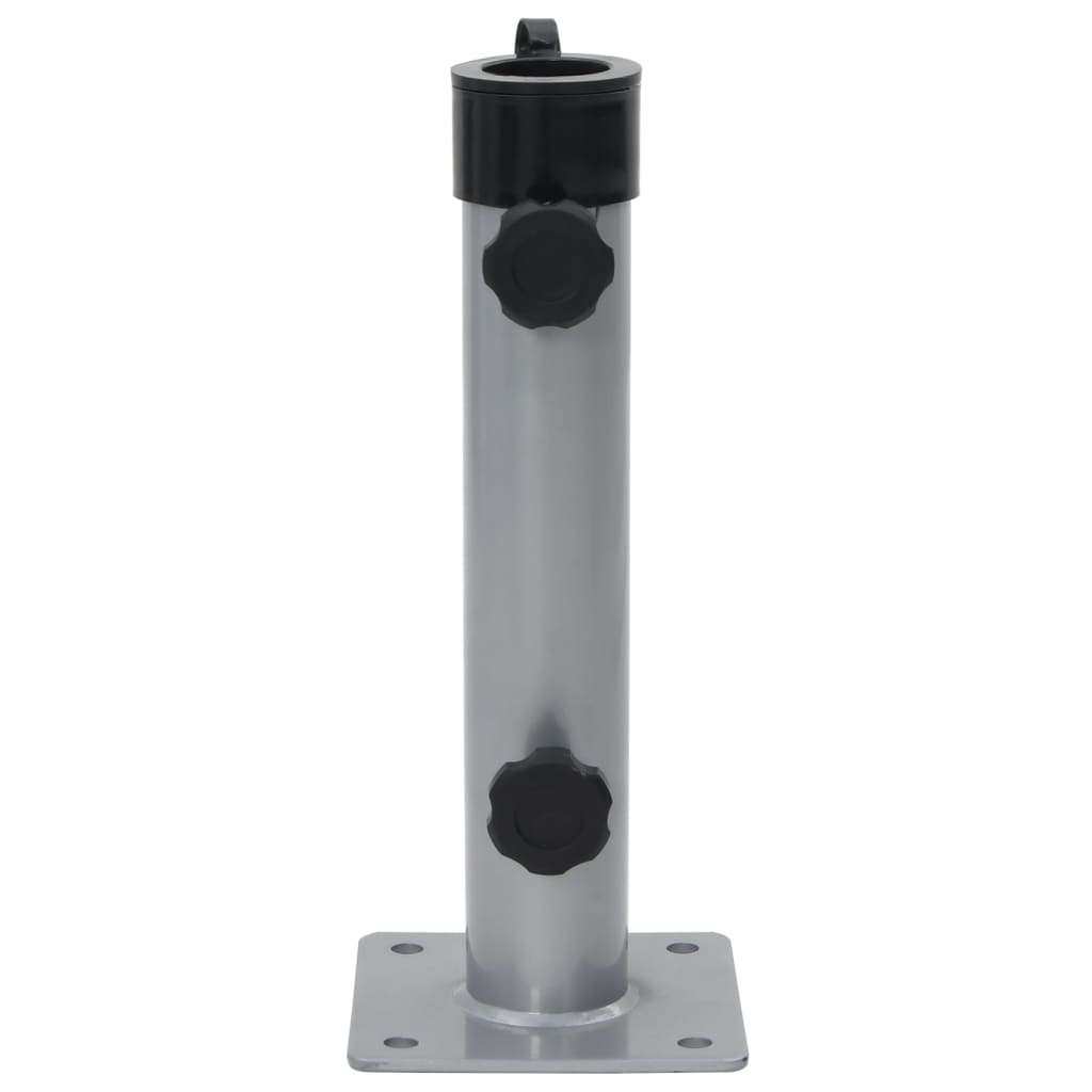 Vidaxx base de sombrilla para poste ø38 48 mm acero plateado