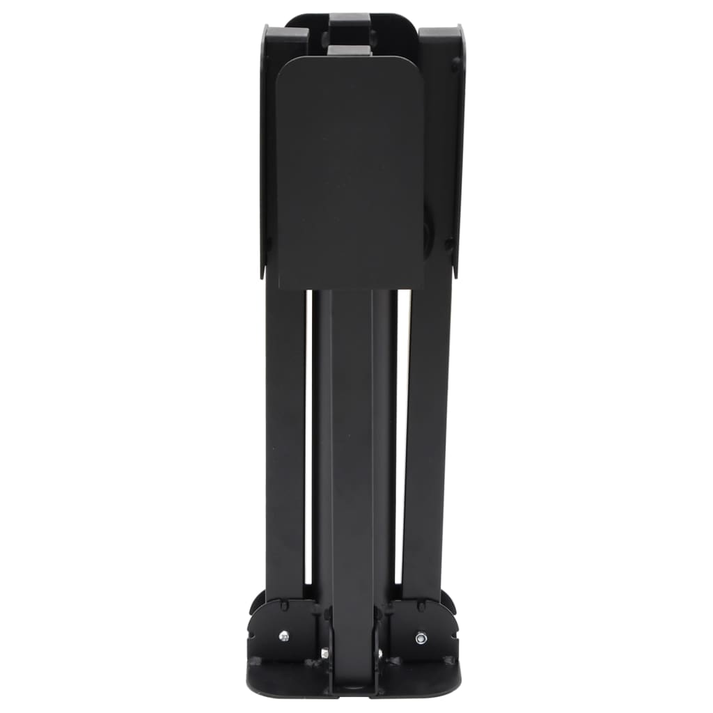 Vidaxl Parasol Foot Plegable para Ø38 48 mm Stick Steel Glossy Negro