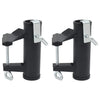 Cerras de parasol de Vidaxl para balcón 2 st 25-38 mm de acero