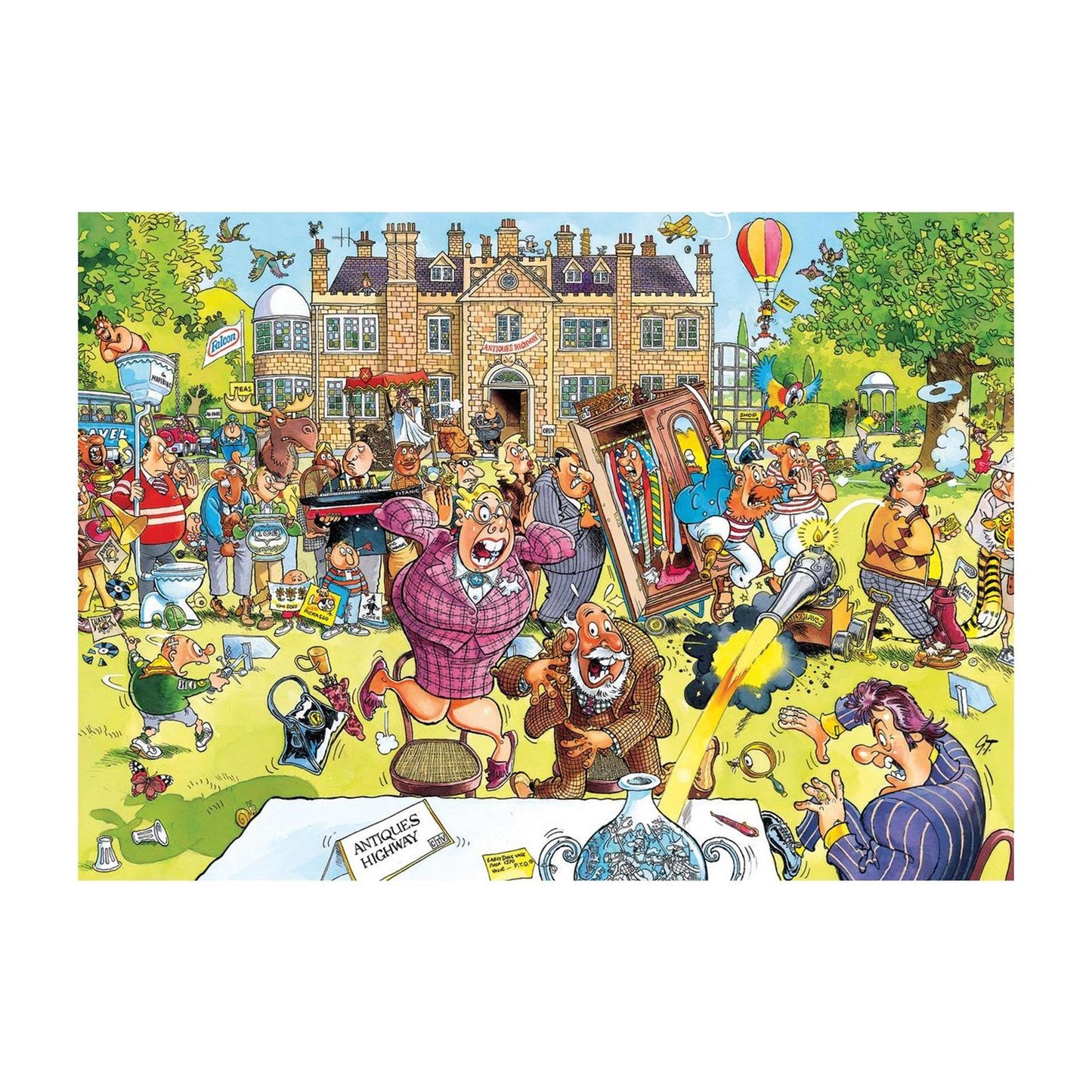 Puzzle wasgij retro original 10 yate antiguo 1000 | 2 piezas