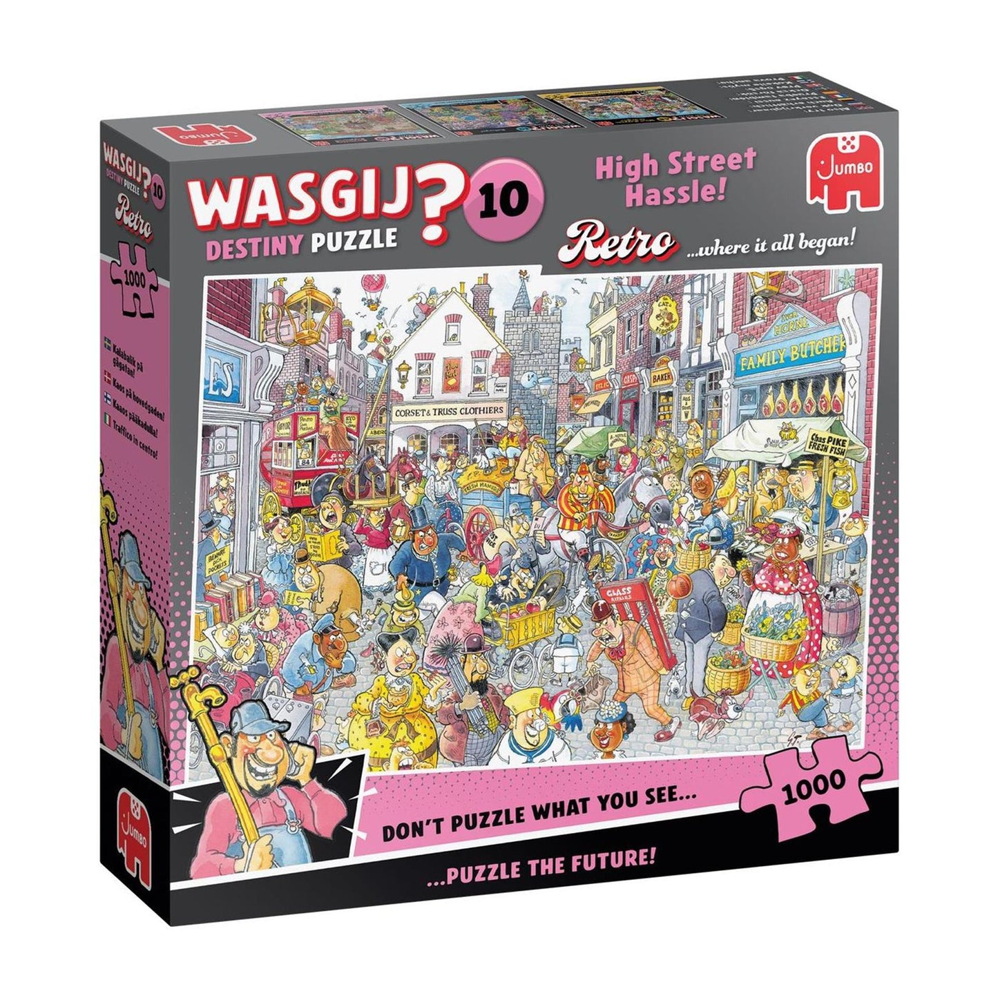 Puzzle wasgij retro destino 10 caos en la calle comercial (1000) | 2 piezas