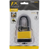 Candado Fx tools con llave negro amarillo
