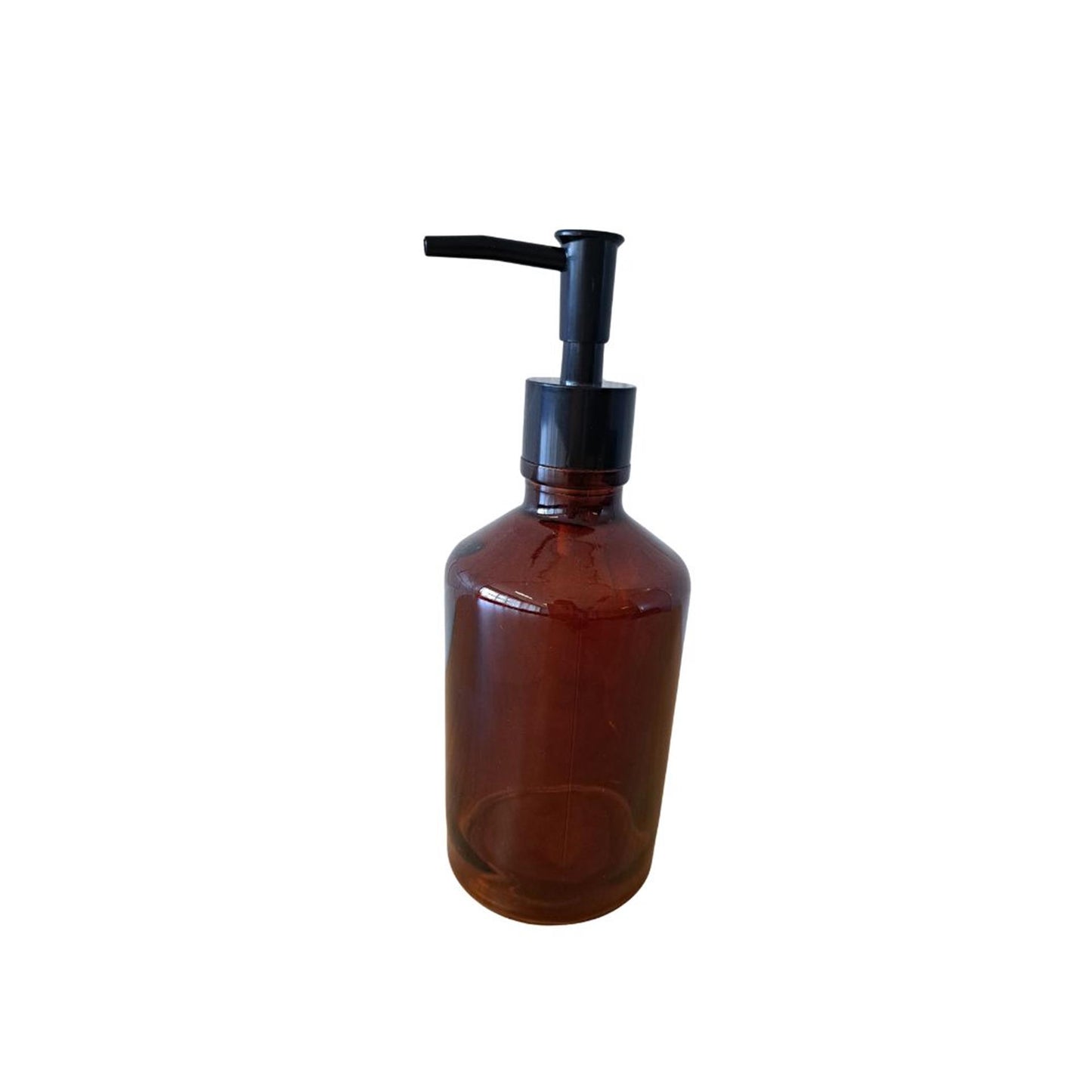 Dispensador de jabón vidrio marrón