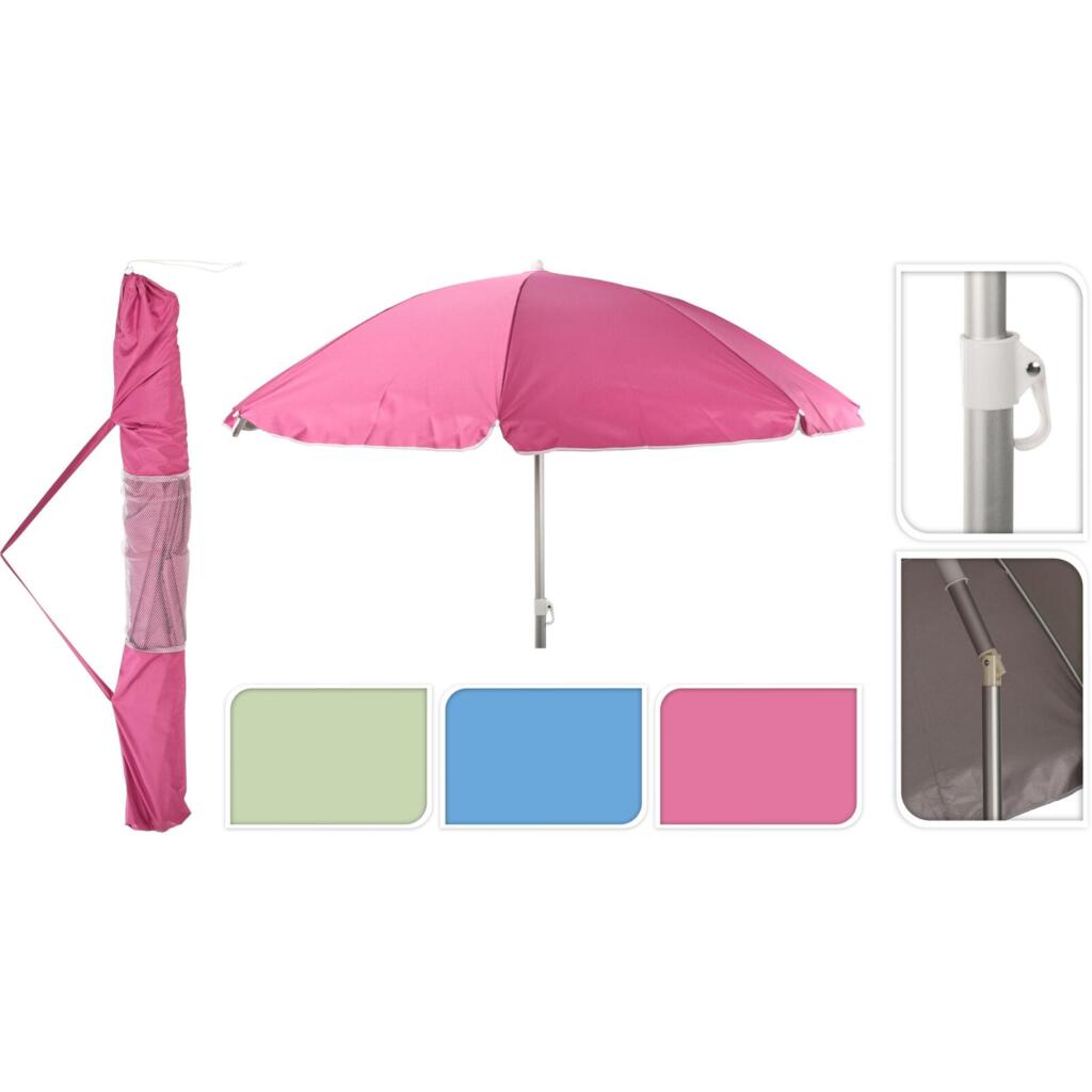Beach Parasol 200 cm 3 colores de surtido