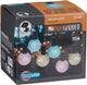 Luci solari per feste colorate da giardino professionali 10 lampade simili a cristalli Stringa di luci da 2,7 metri alimentata ad energia solare