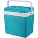 Excelente nevera portátil para el hogar 24l 24x34x32 cm turquesa blanco