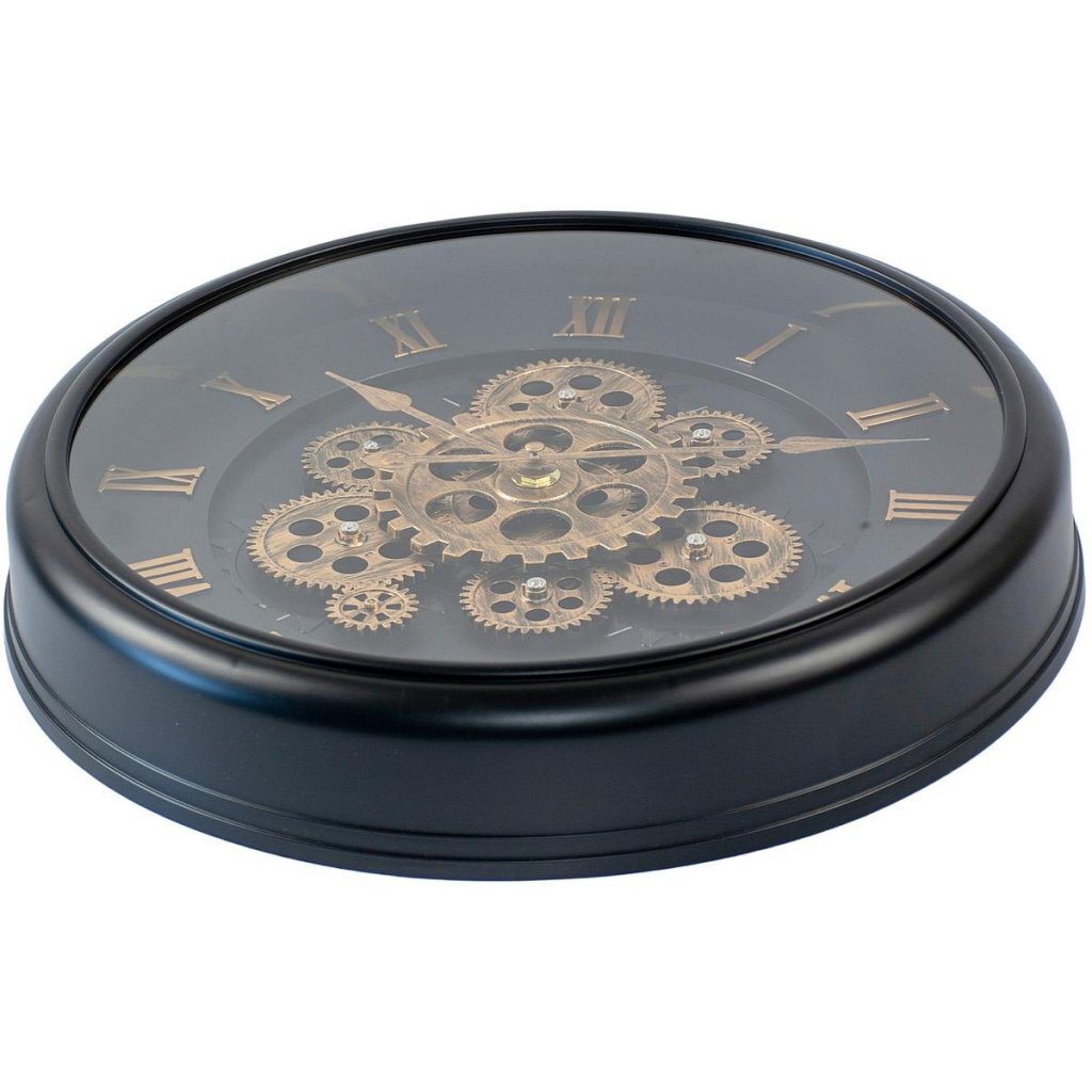 Eccellente orologio da parete analogico per casalinghi 40 cm oro nero
