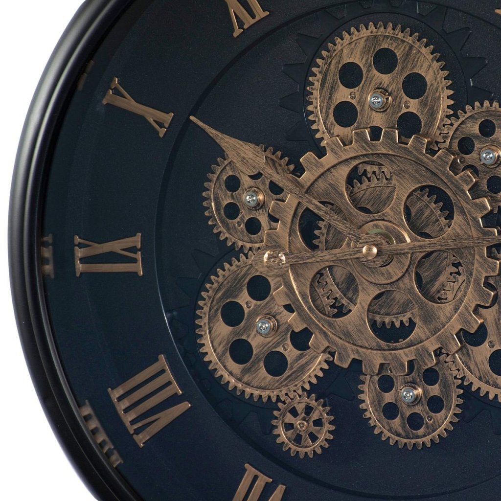 Eccellente orologio da parete analogico per casalinghi 40 cm oro nero