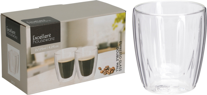 Vaso para café-té de doble pared 2 piezas