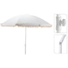 Ombrellone da spiaggia pro Aruba con frange 180 cm altre marche ecru