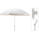 Overige merken pro beach parasol aruba met franjes 180 cm ecru