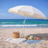 Ombrellone da spiaggia pro Aruba con frange 180 cm altre marche ecru