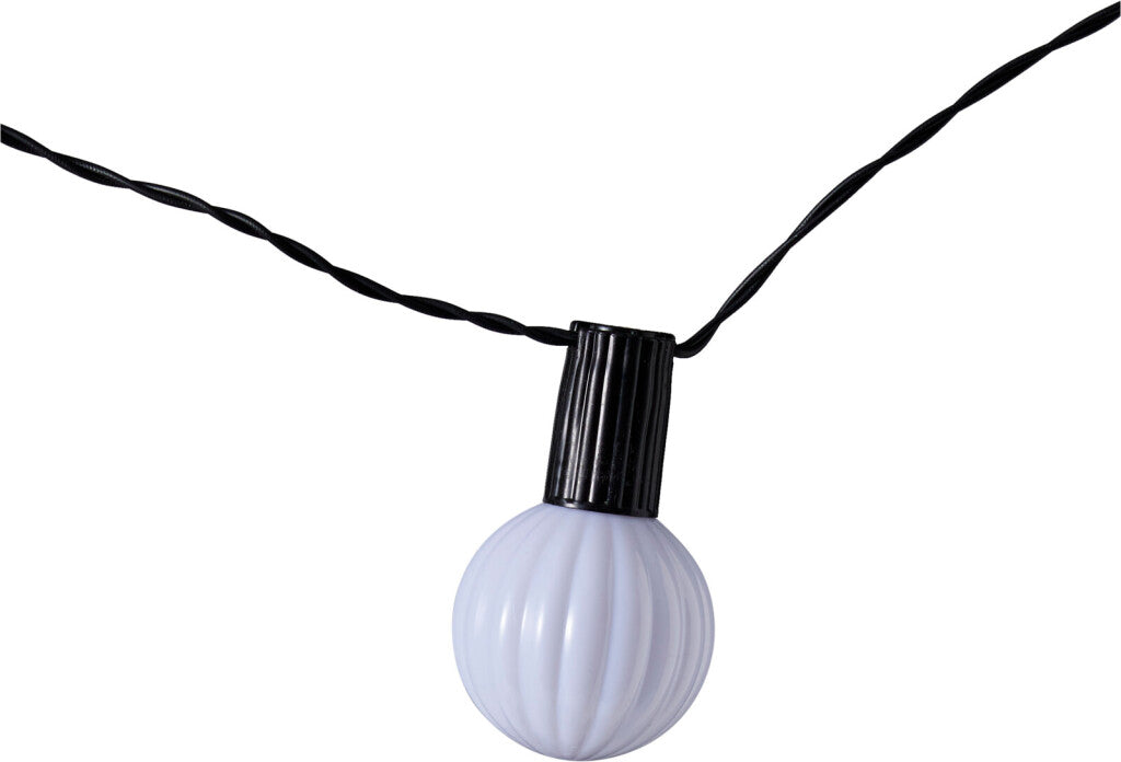 Pro garden solar led lichtslinger 20 warm witte lampen 5,7 meter buitenverlichting op zonne-energie