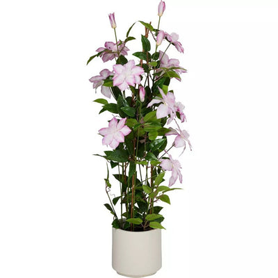 Pianta artificiale clematide di altre marche 98x35 cm verde rosa