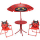 Pro garden set de jardín infantil mariquita rojo negro