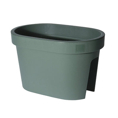 Altre marche fioriera da balcone in pizzo ecken 27x40x25 cm verde salvia