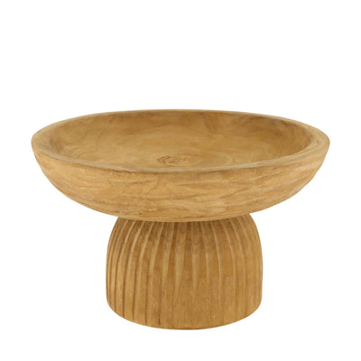 Dijk natural collections cuenco madera sobre base ø28x16cm
