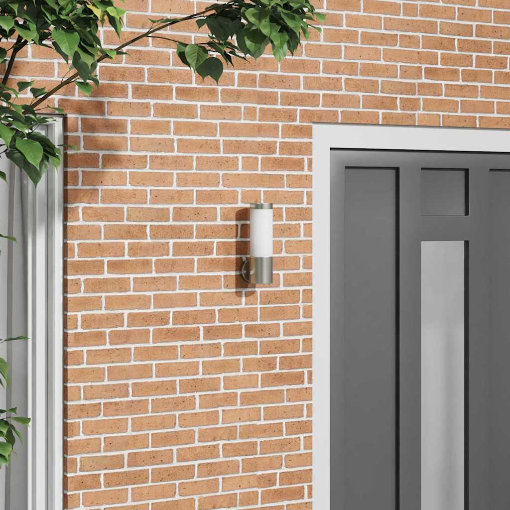 Vidaxx aplique de exterior plateado 12 x 8,5 x 27 cm