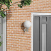 Vidaxl buiten wandlamp zilver 28 x 25 x 38 cm