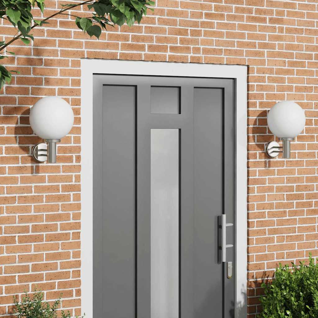 Vidaxx aplique de exterior 2 piezas plata 28 x 25 x 38 cm