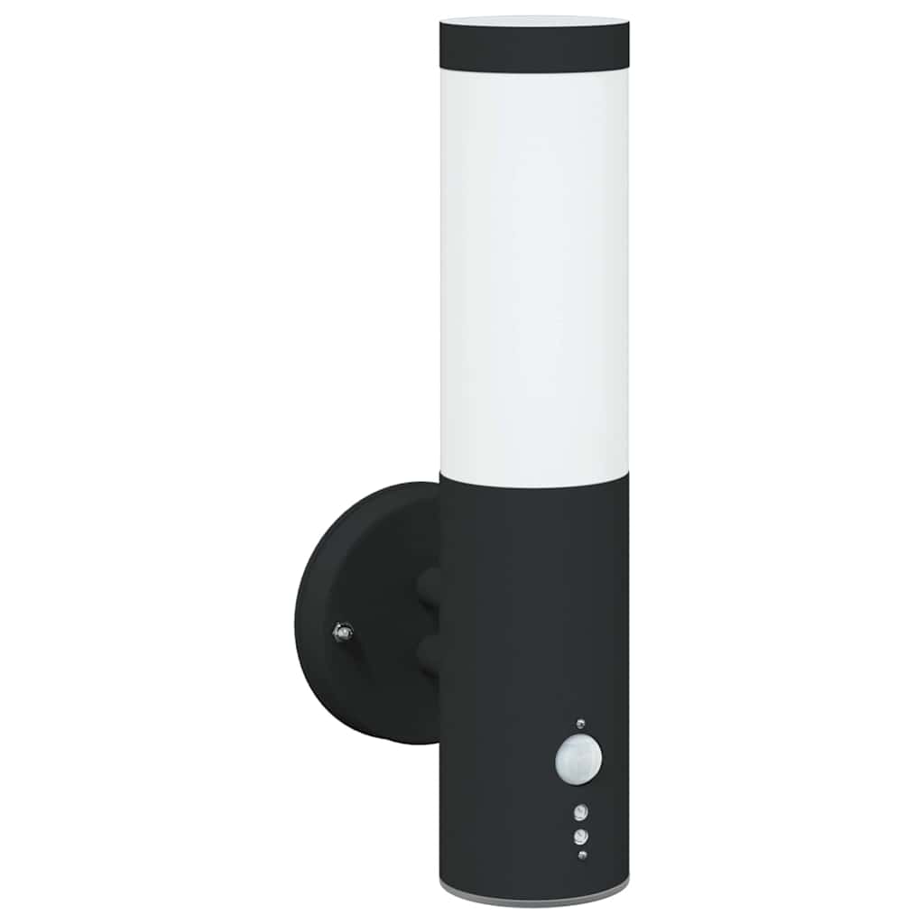 Lampada da parete per esterno Vidaxx nera 15 x 7,5 x 33 cm